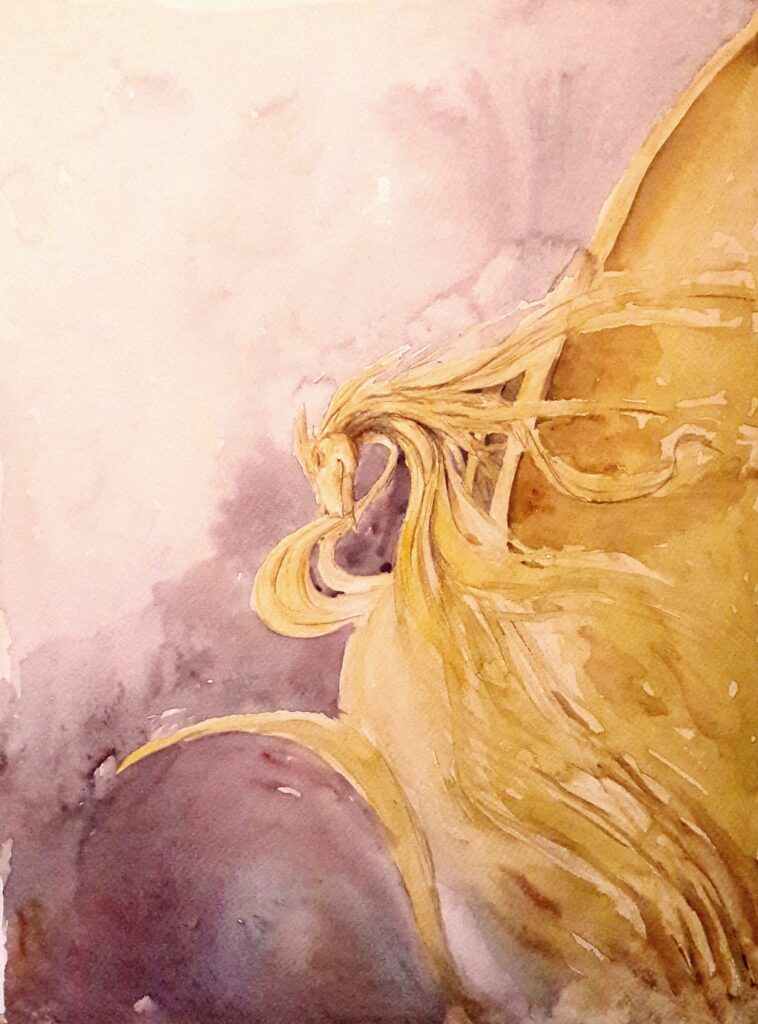 Dragon aquarelle watercolor