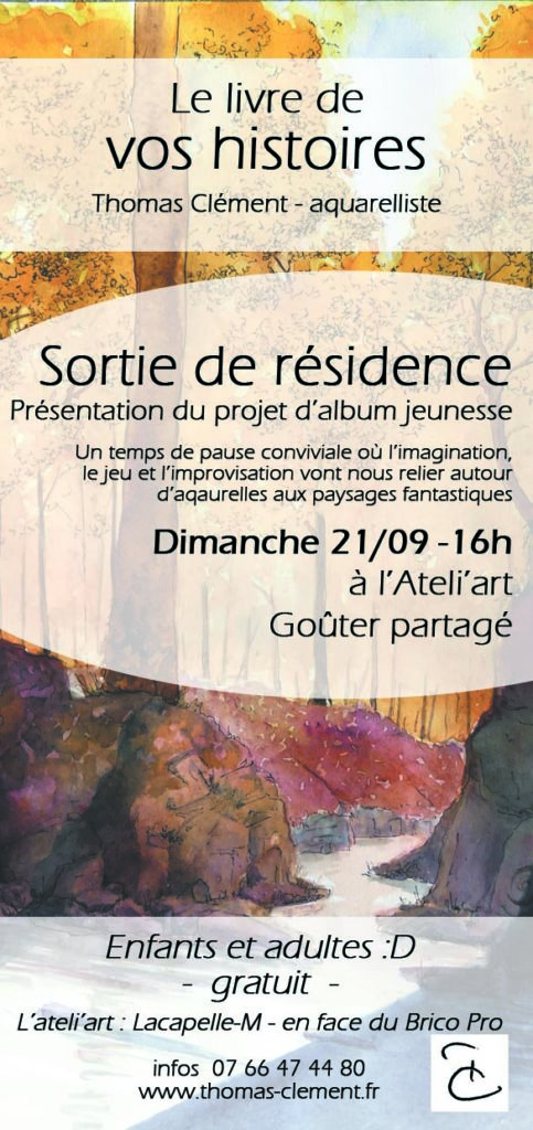 Flyer sortie de résidence