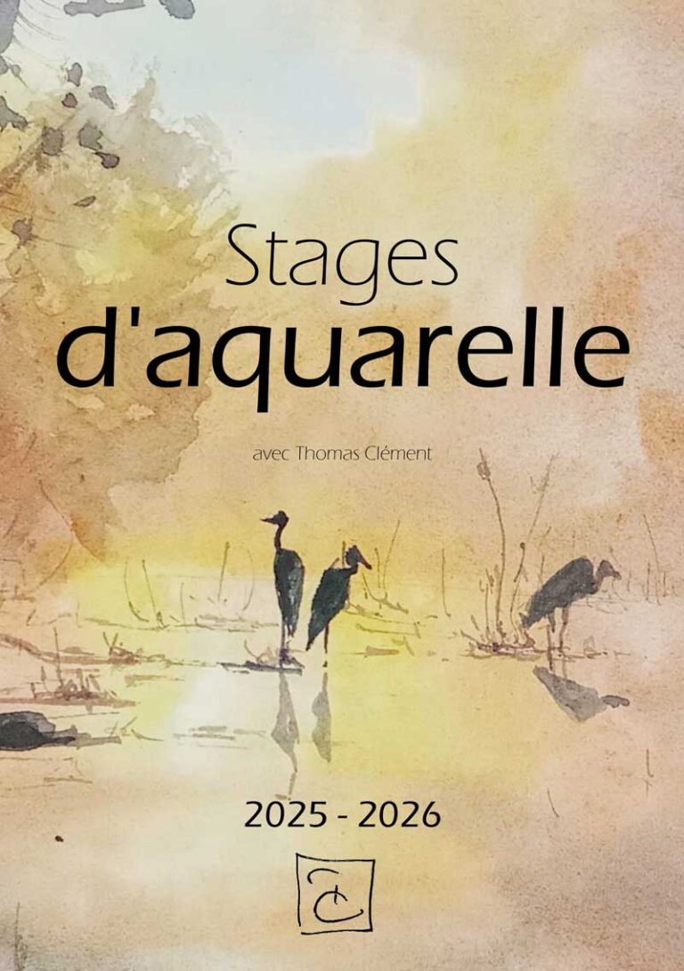 Flyer stages d'aquarelle impression page001